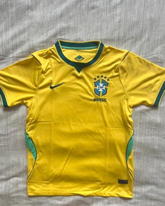 Nike Brazil Home Jersey – Yellow/Green – Size M