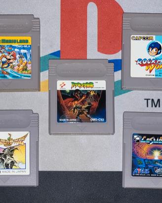 Lotto 5 Giochi Game Boy - Rockman Super Mario Land