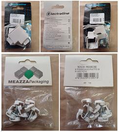 Materiale elettrico - angoli piani e passacavi