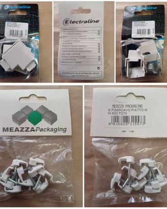Materiale elettrico - angoli piani e passacavi
