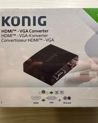 Konig convertitore HDMI - VGA + RCA jack