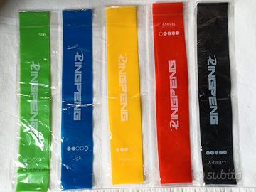 Lingpeng Elastici Fitness 5 Pezzi varie resistenze
