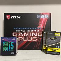 bundle scheda madre z390, cpu i5 9600k e ram 32Gb