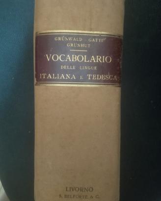 vocabolario italiano/tedesco vintage 