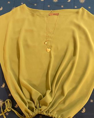 Blusa donna T.D.D. Verde taglia unica