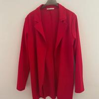 Blazer aperto elegante rosso