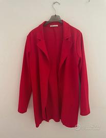 Blazer aperto elegante rosso