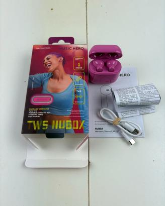 Auricolari SBS Music Hero Wireless Bluetooth Rosa