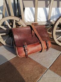 borsa in cuoio vintage moto guzzi sport 15 