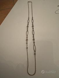 Collana acciaio bigioteria