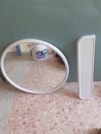 Specchiera Carrara e Matta con mensola 60 cm