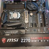 scheda madre MSI Z270 GAMING + CPU + DDR4