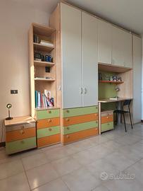 Cameretta ragazzi Colombini completa di letto