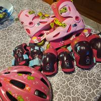 Roller bambina con protezioni 