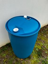Fusto in plastica blu 220lt
