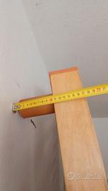 Letto a doghe legno pregiato struttura letto futon