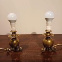 Coppia abat-jour in bronzo anni 50