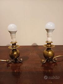 Coppia abat-jour in bronzo anni 50