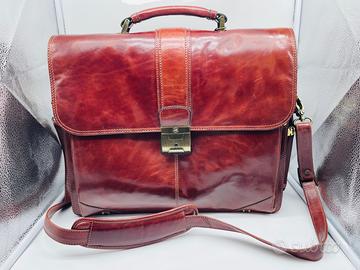 Cartella borsa in pelle Mancini