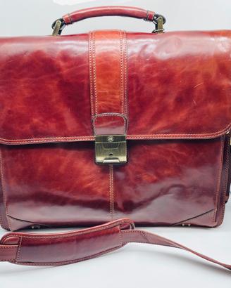 Cartella borsa in pelle Mancini