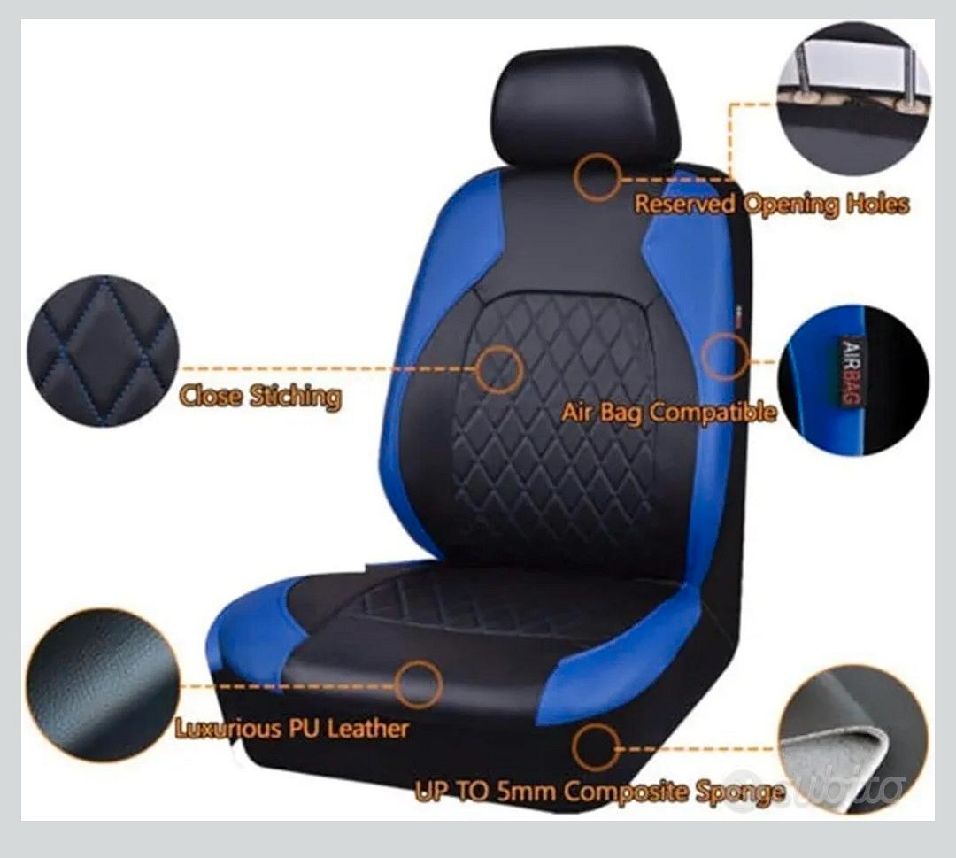 Set Coprisedili Universali Mossa Per Toyota Yaris I, II, III, IV - TR-S Nero Grigio - 4