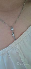 Collana con punto luce e corno