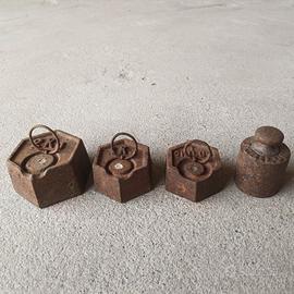 Pesi antichi bilancia - 4 pz