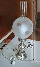 Lampada da tavolo in Ag 800 stile Lucerna-Vintage