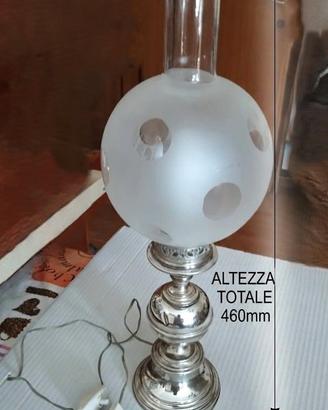 Lampada da tavolo in Ag 800 stile Lucerna-Vintage