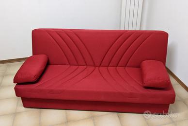 Divano letto rosso