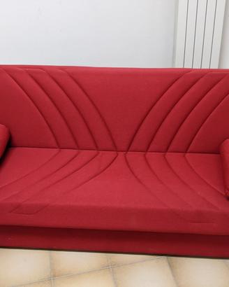 Divano letto rosso