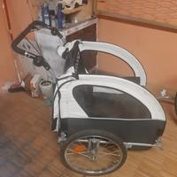 Rimorchio bici 2in1 