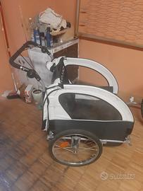 Rimorchio bici 2in1 