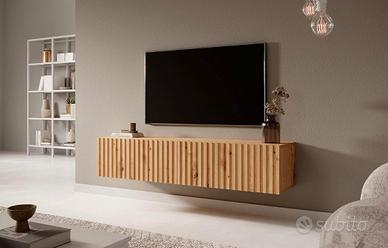 Mobile tv in legno di rovere artisan - 140cm