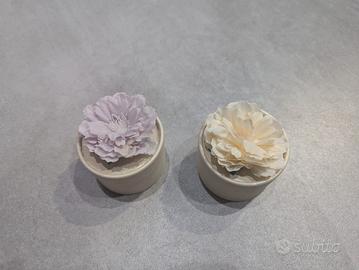 scatoline per confetti rosa e beige