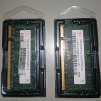 2 RAM DDR2 per PC portatili 1x1 (2gb tot)