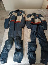 coppia tute moto vintage anni 90 pescisport