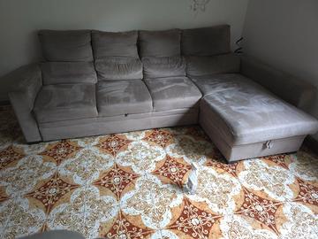 divano letto penisola grigio