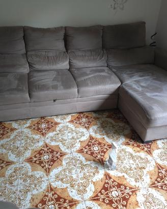 divano letto penisola grigio