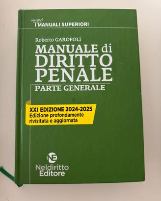 Manuale Diritto Penale Garofoli 2024 2025