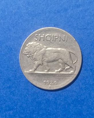 Coin Moneta Regno Albania 1/4 leku del 1926