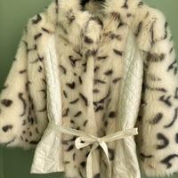 Giaccone trapuntato con  ecopelliccia