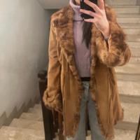 Giacca in pelle scamosciata