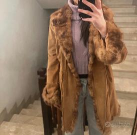 Giacca in pelle scamosciata