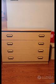 cassettiera comò in legno 