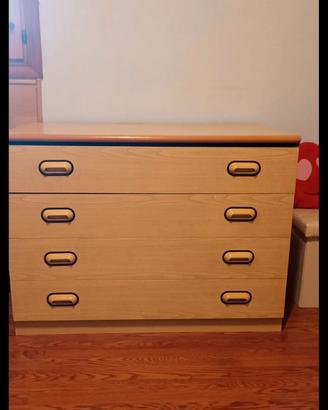 cassettiera comò in legno 