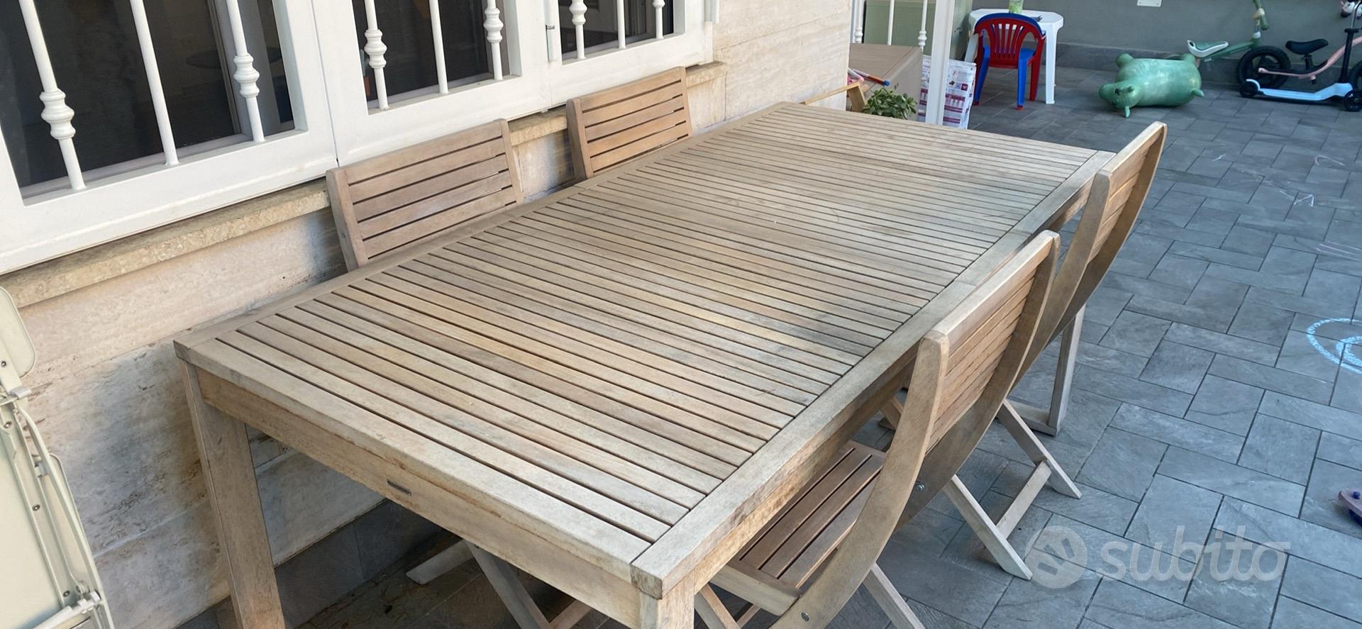 Tavolo Legno Esterno sedie NATERIAL SOLARIS Giardino e Fai