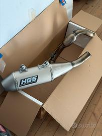 Scarico HGS 250 Ktm/Hsq\Gasgas+cerchi+pezzi vari