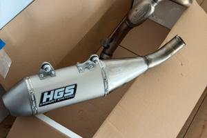 Scarico HGS 250 Ktm/Hsq\Gasgas+cerchi+pezzi vari