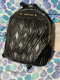 Zaino intarsiato pelle nero